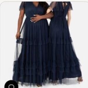 Maya Navy Blue Dress- Anya with love whimsical tulle  dress